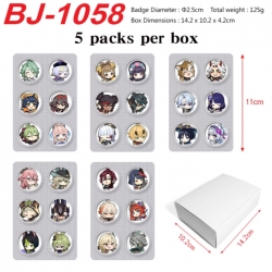 Genshin Impact Anime peripheral pill bar badge 25mm 5 packs per box