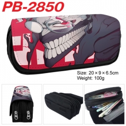 DANDADAN Anime double-layer pu leather printing pencil case 20x9x6.5cm