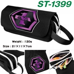 EVA Anime waterproof canvas portable double-layer pencil bag cosmetic bag 21x11x7cm