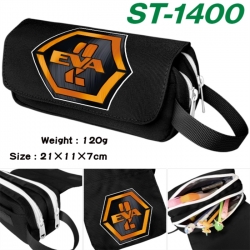 EVA Anime waterproof canvas portable double-layer pencil bag cosmetic bag 21x11x7cm
