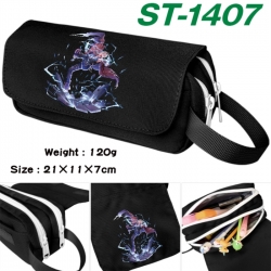 Fullmetal Alchemist Anime waterproof canvas portable double-layer pencil bag cosmetic bag 21x11x7cm
