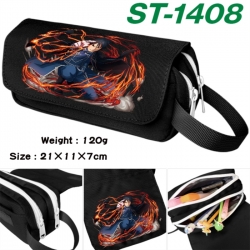 Fullmetal Alchemist Anime waterproof canvas portable double-layer pencil bag cosmetic bag 21x11x7cm