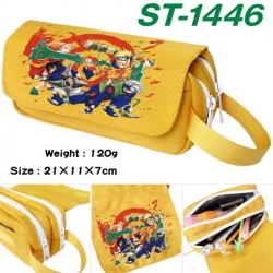 Naruto Anime waterproof canvas portable double-layer pencil bag cosmetic bag 21x11x7cm