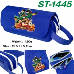 Naruto Anime waterproof canvas portable double-layer pencil bag cosmetic bag 21x11x7cm