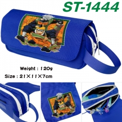 Naruto Anime waterproof canvas portable double-layer pencil bag cosmetic bag 21x11x7cm