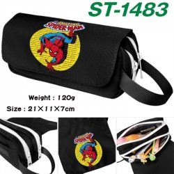 Marvel Anime waterproof canvas portable double-layer pencil bag cosmetic bag 21x11x7cm