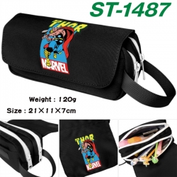 Marvel Anime waterproof canvas portable double-layer pencil bag cosmetic bag 21x11x7cm