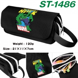 Marvel Anime waterproof canvas portable double-layer pencil bag cosmetic bag 21x11x7cm