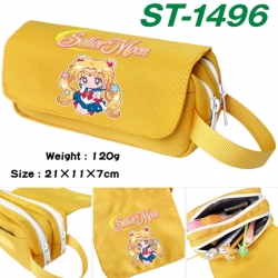 sailormoon Anime waterproof canvas portable double-layer pencil bag cosmetic bag 21x11x7cm