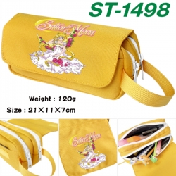 sailormoon Anime waterproof canvas portable double-layer pencil bag cosmetic bag 21x11x7cm