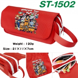 DRAGON BALL Anime waterproof canvas portable double-layer pencil bag cosmetic bag 21x11x7cm