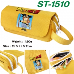 DRAGON BALL Anime waterproof canvas portable double-layer pencil bag cosmetic bag 21x11x7cm