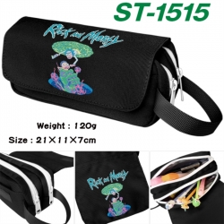Rick and Morty Anime waterproof canvas portable double-layer pencil bag cosmetic bag 21x11x7cm