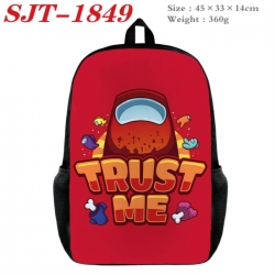 Among Us Anime nylon canvas backpack student backpack 45x33x14cm