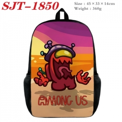 Among Us Anime nylon canvas backpack student backpack 45x33x14cm