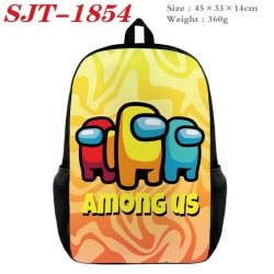 Among Us Anime nylon canvas backpack student backpack 45x33x14cm