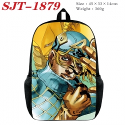 JoJos Bizarre Adventure Anime nylon canvas backpack student backpack 45x33x14cm