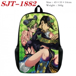 JoJos Bizarre Adventure Anime nylon canvas backpack student backpack 45x33x14cm