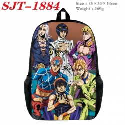 JoJos Bizarre Adventure Anime nylon canvas backpack student backpack 45x33x14cm