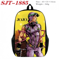 JoJos Bizarre Adventure Anime nylon canvas backpack student backpack 45x33x14cm