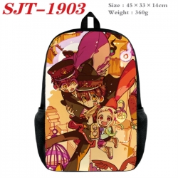 Toilet-bound Hanako-kun Anime nylon canvas backpack student backpack 45x33x14cm