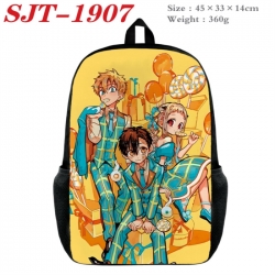 Toilet-bound Hanako-kun Anime nylon canvas backpack student backpack 45x33x14cm