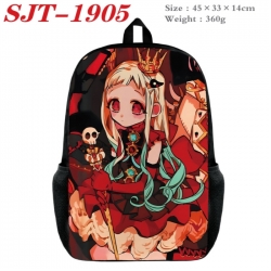 Toilet-bound Hanako-kun Anime nylon canvas backpack student backpack 45x33x14cm
