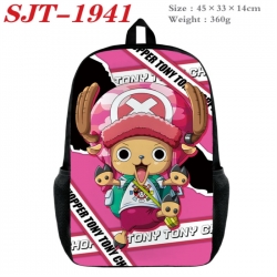 One Piece Anime nylon canvas backpack student backpack 45x33x14cm