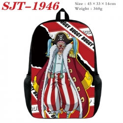 One Piece Anime nylon canvas backpack student backpack 45x33x14cm