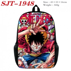 One Piece Anime nylon canvas backpack student backpack 45x33x14cm