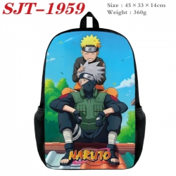 Naruto Anime nylon canvas backpack student backpack 45x33x14cm