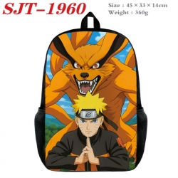 Naruto Anime nylon canvas backpack student backpack 45x33x14cm