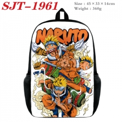 Naruto Anime nylon canvas backpack student backpack 45x33x14cm
