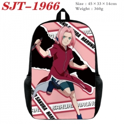 Naruto Anime nylon canvas backpack student backpack 45x33x14cm