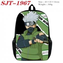 Naruto Anime nylon canvas backpack student backpack 45x33x14cm