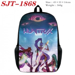 K-Pop:Demon Hunters Anime nylon canvas backpack student backpack 45x33x14cm