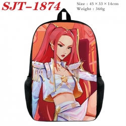 K-Pop:Demon Hunters Anime nylon canvas backpack student backpack 45x33x14cm
