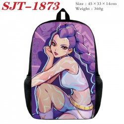 K-Pop:Demon Hunters Anime nylon canvas backpack student backpack 45x33x14cm