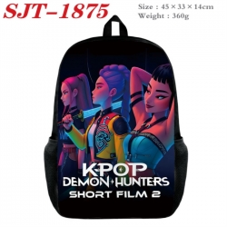 K-Pop:Demon Hunters Anime nylon canvas backpack student backpack 45x33x14cm