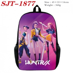 K-Pop:Demon Hunters Anime nylon canvas backpack student backpack 45x33x14cm