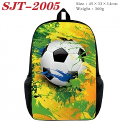 Football Anime nylon canvas backpack student backpack 45x33x14cm