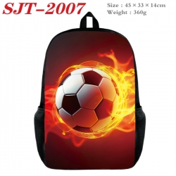 Football Anime nylon canvas backpack student backpack 45x33x14cm