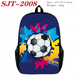 Football Anime nylon canvas backpack student backpack 45x33x14cm