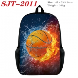 Football Anime nylon canvas backpack student backpack 45x33x14cm