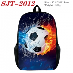 Football Anime nylon canvas backpack student backpack 45x33x14cm