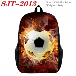 Football Anime nylon canvas backpack student backpack 45x33x14cm