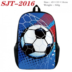 Football Anime nylon canvas backpack student backpack 45x33x14cm