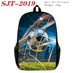 Football Anime nylon canvas backpack student backpack 45x33x14cm