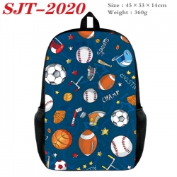 Football Anime nylon canvas backpack student backpack 45x33x14cm