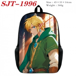 The Legend of Zelda Anime nylon canvas backpack student backpack 45x33x14cm